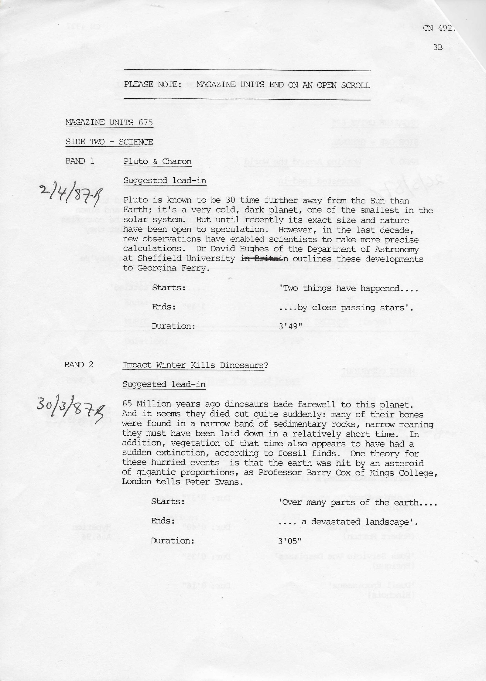 Inserts from CN 4927